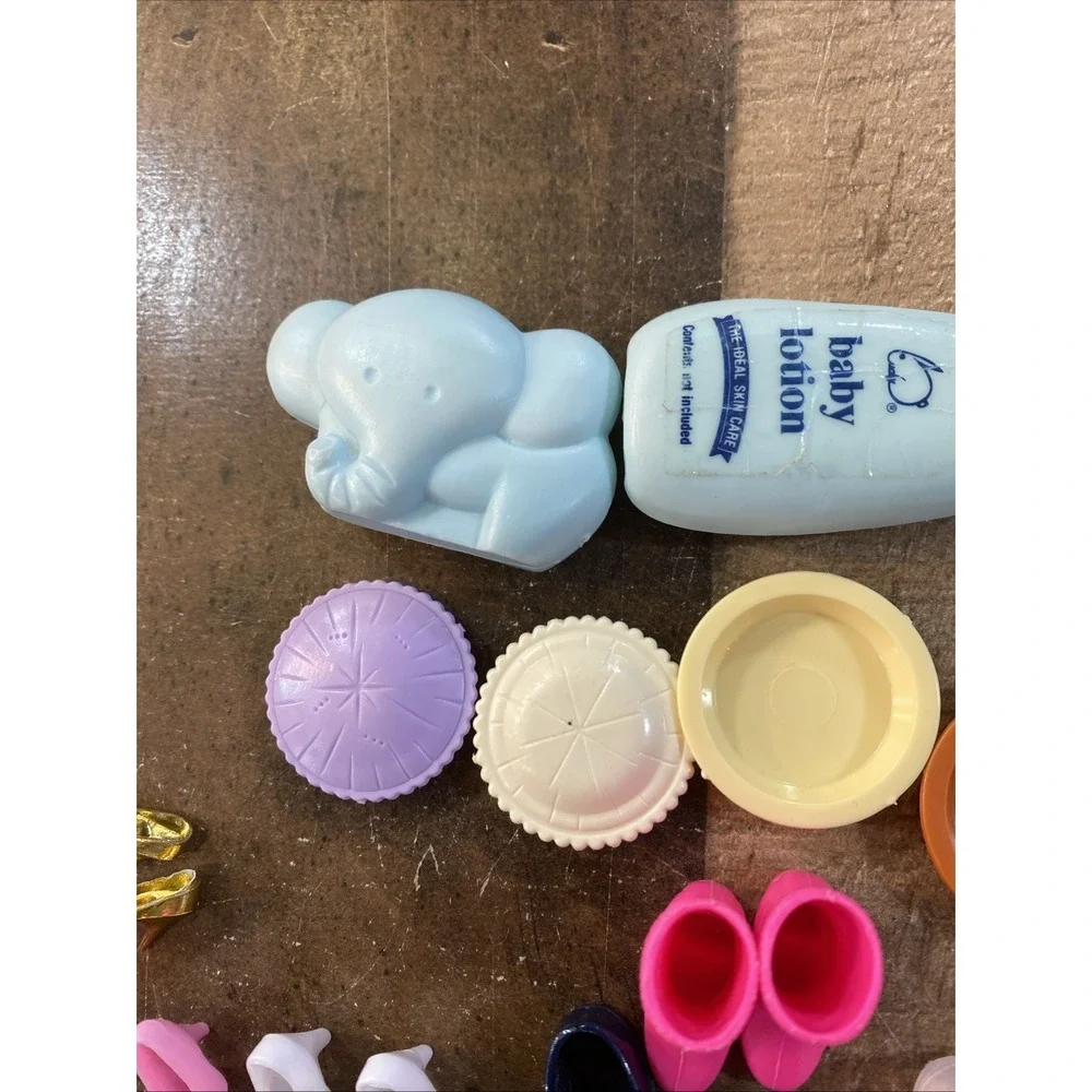 Vintage 1980s-90s Barbie Accessory Lot - 82 Pieces - Shoes, Furniture, Hair Care